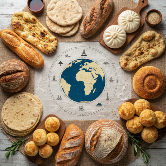 Le pain autour du monde : traditions, formes et saveurs des 5 continents
