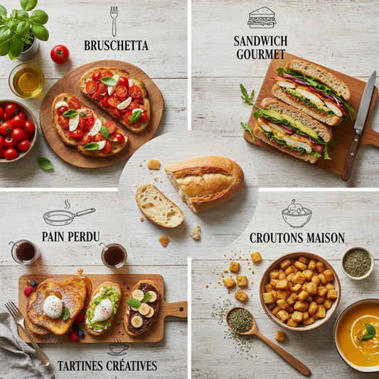 🥖 5 recettes créatives à faire avec votre pain maison : des idées simples et gourmandes pour sublimer votre baguette
